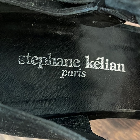 Stephane Kelian Women’s Black Suede Wedges Size 6 - Picture 2 of 6